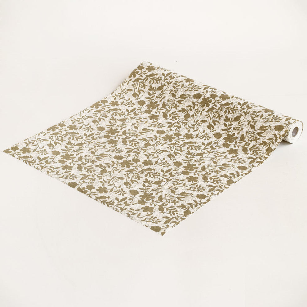 Happy Flower - Vinyl Self-Adhesive Wallpaper Prepasted Wall Decor (Roll)