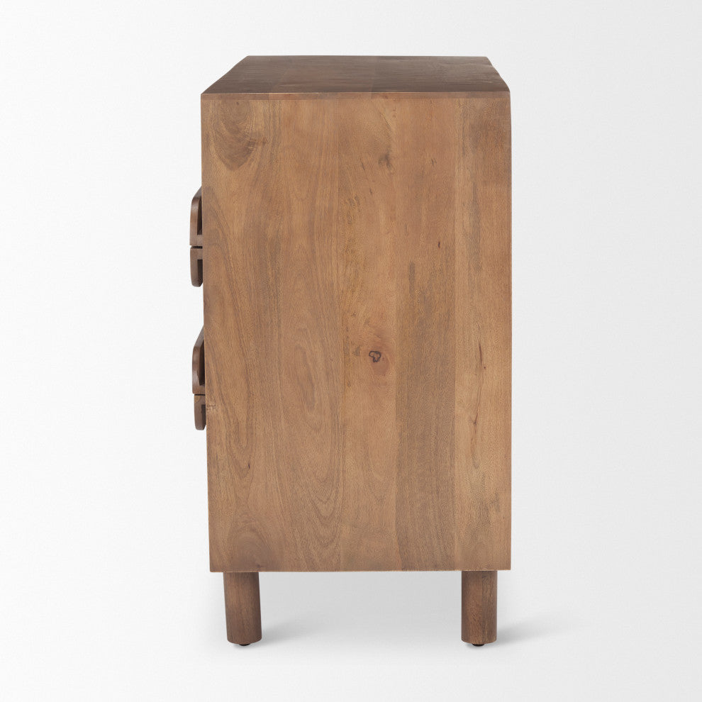 Astrid Medium Brown Solid Wood Cabinet