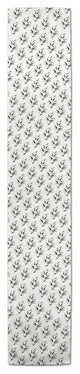Dark Leaf Pattern 16x90 Cotton Twill Runner