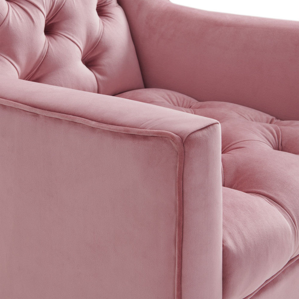 Picket House Furnishings Reese Accent Chair in Blush