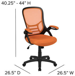 Orange Mesh Office Chair