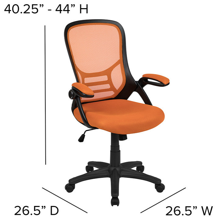 Orange Mesh Office Chair