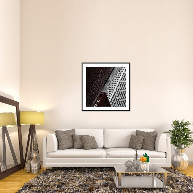 "In Tribulation" Framed Digital Print by Gilbert Claes, 44x44"
