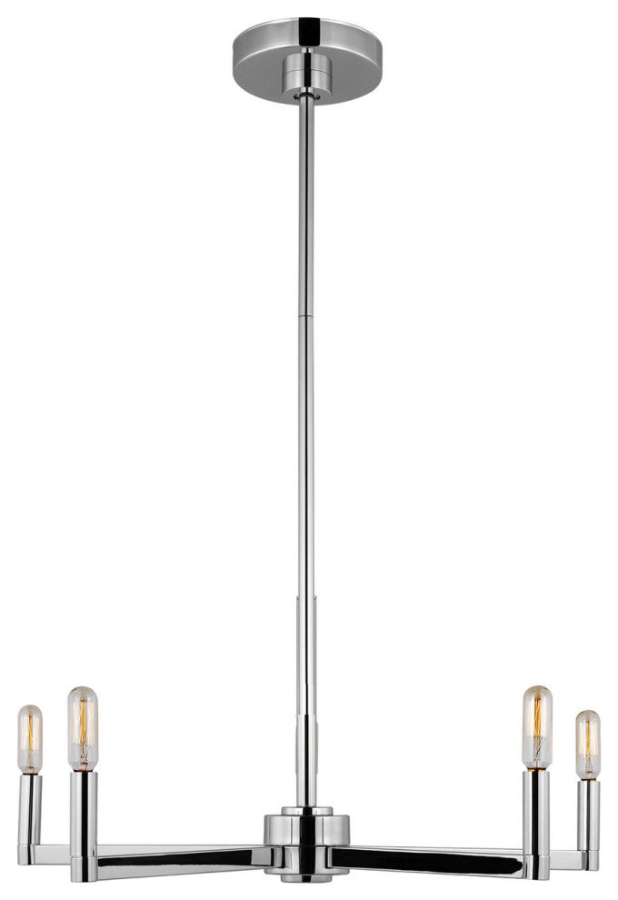 Fullton 5-Light Chandelier, Chrome