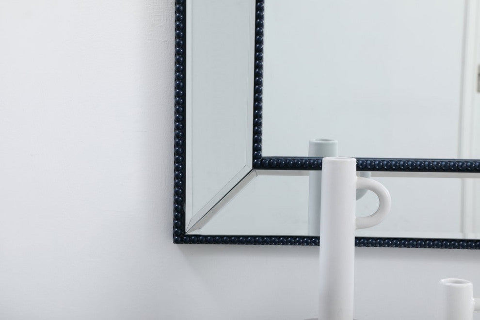 Indie Beaded Mirror, 72"x32", Blue