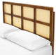Platform Bed Frame, Queen Size, Wood, Brown Walnut, Modern Mid-Century, Bedroom