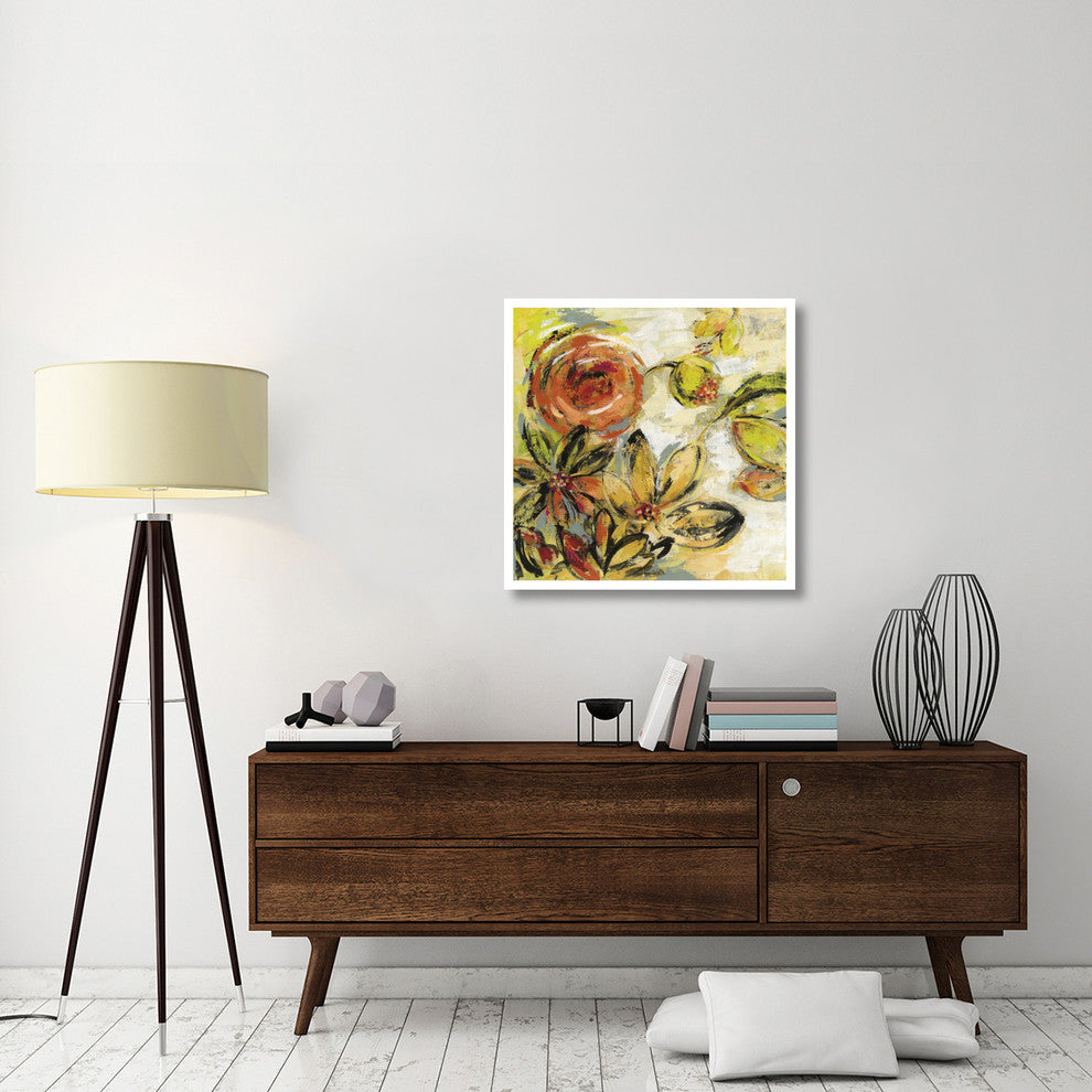 "Floral Joy" Digital Paper Print by Silvia Vassileva, 32"x32"