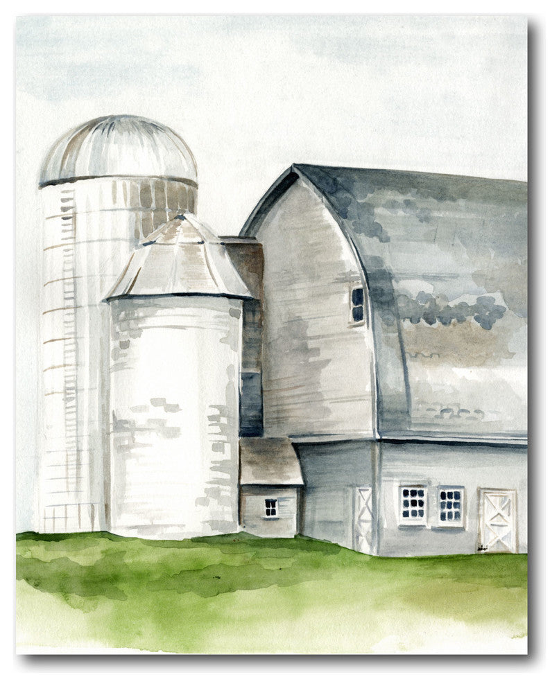 "Watercolor Barn II" Gallery-Wrapped Canvas Wall Art, 16"x20"