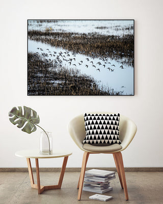 "Flock" Art block Framed Canvas, 32"x24"