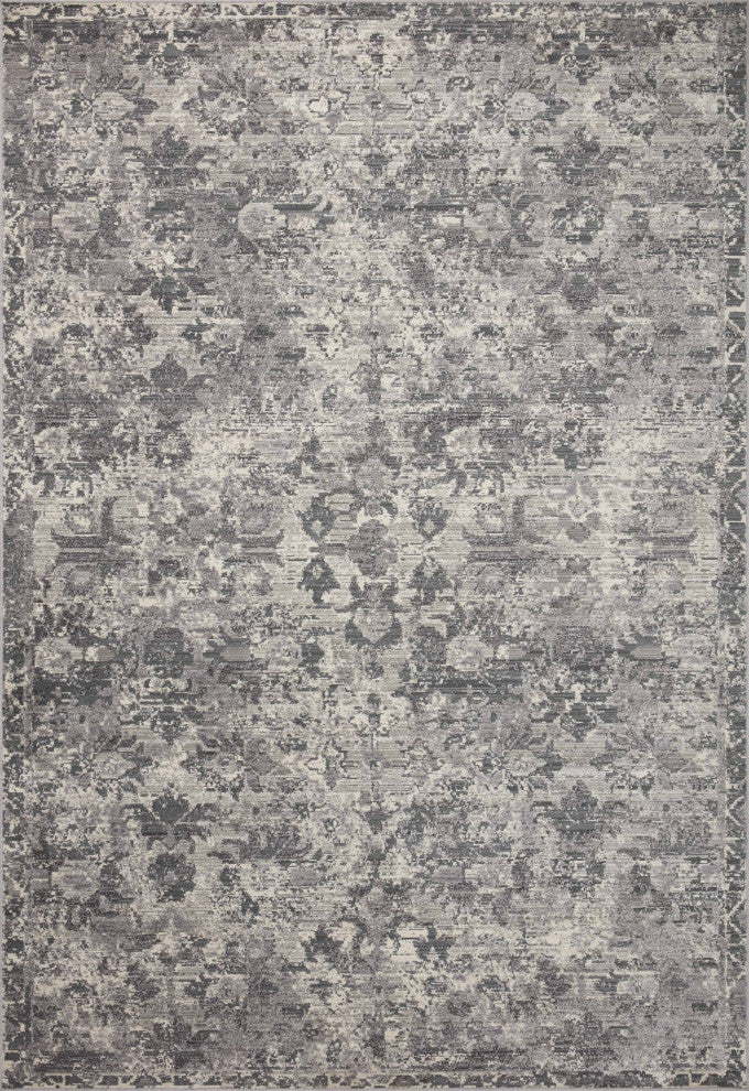 Loloi Indra Charcoal / Silver 3'-7" x 5'-7" Accent Rug