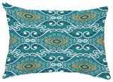 Illuminate 14"x20" Decorative Abstract Outdoor Throw Pillow, Blue