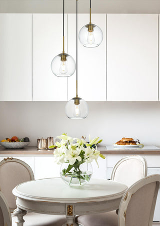 Elegant Lighting LD2208 Baxter 3 Light 18"W Multi Light Pendant - Satin Gold