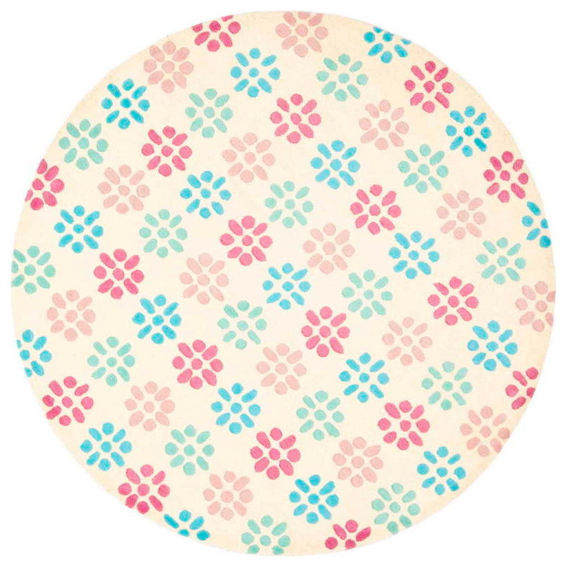 Safavieh Soho soh756a Rug, Ivory/Multi, 6'0"x6'0" Round