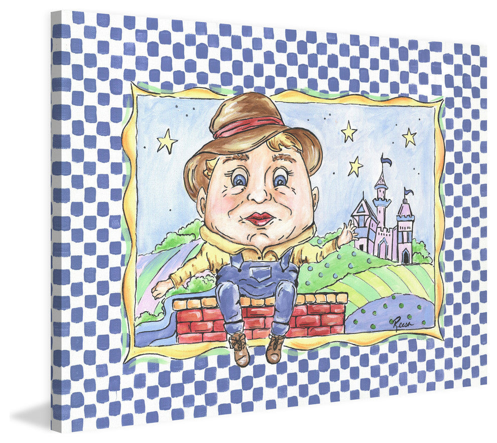 Marmont Hill, "Humpty" by Reesa Qualia Painting Print on Wrapped Canvas, 39x30