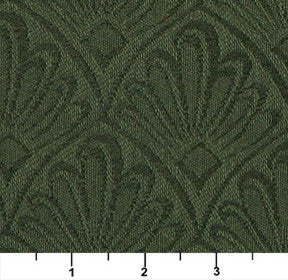 Dark Green Two Toned Fan Upholstery Fabric By The Yard