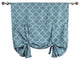 Faux Silk Quatrefoil Tie Up Shade with Blackout Lining