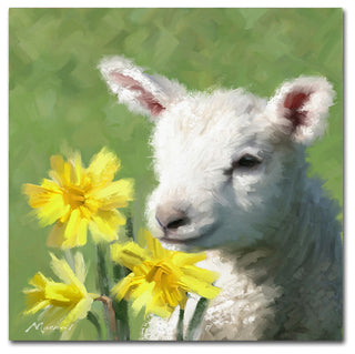 The Macneil Studio 'Easter Lamb' Canvas Art, 35"x35"