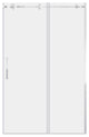 Shower Doors, Semi-Frameless, 8mm Clear Tempered Glass, ULTRA-B Collection, Chrome, 56-60"x76
