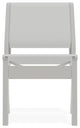 Leeward Sling Stackable Outdoor Dining Chair, White/Snow