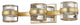 Troy Splash 3-LT Wall Light Bath Light B5683 - Gold Leaf