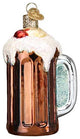 Old World Christmas Root Beer Float Blown Glass Ornament