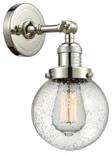 Innovations Lighting 203-Pn-G204-6-Led 1 Light Dimmable Led 6" Sconce