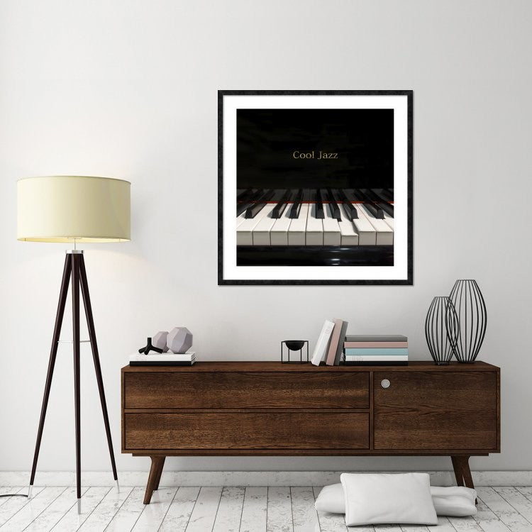 "Cool Jazz" Framed Digital Print by Steven Hill, 44x44"