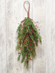 Evergreen Pine With Red Pips Teardrop