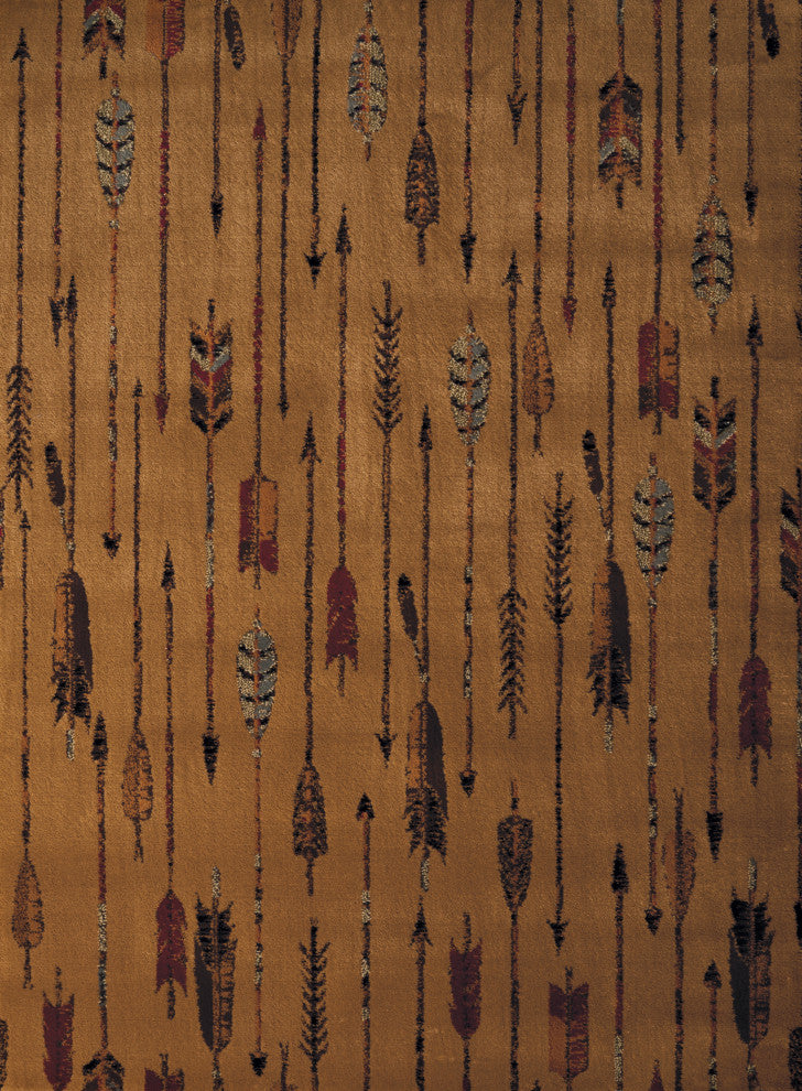United Weavers Affinity Quilted Arrow Natural Oversize Rug 7'10x10'6