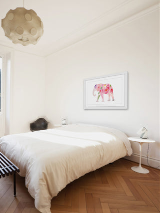"Spring Elephant" Framed Painting Print