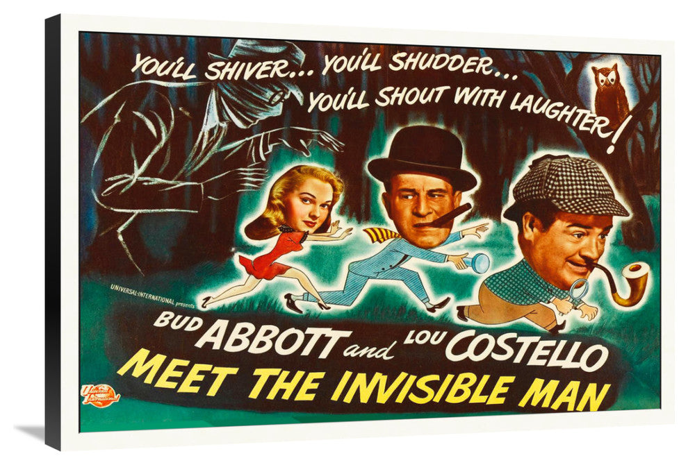 Abbott and Costello, Meet The Invisible Man Poster, 36x24