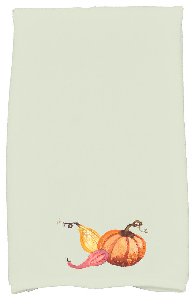 Gourd Pile 18"x30" Light Green Fall Print Kitchen Towel