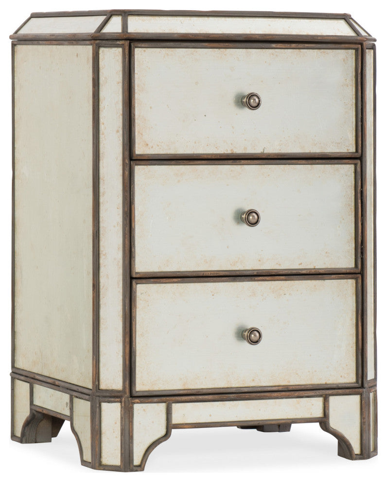 Hooker Furniture 1610-90116-EGLO Arabella 22-1/2"W Poplar and - Eglomise