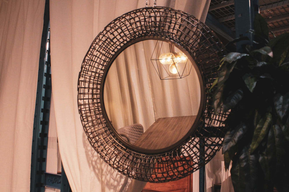 Regal Mirror, Brass