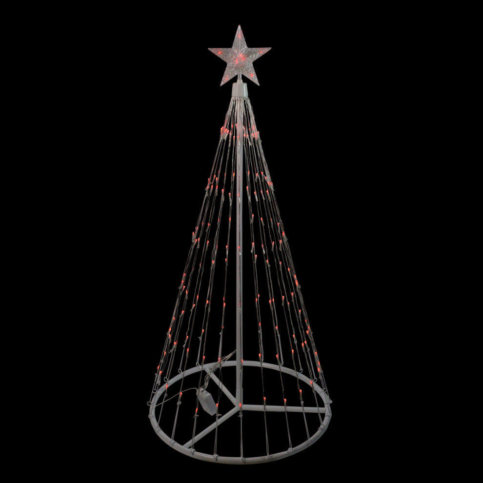 4' Red LED Lighted Show Cone Christmas Tree Outdoor Decoration