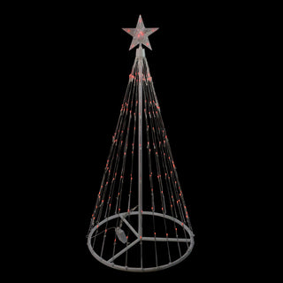 4' Red LED Lighted Show Cone Christmas Tree Outdoor Decoration