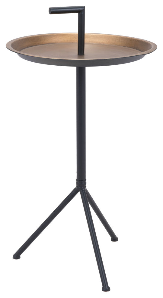 Mercy Accent Table Gold & Black