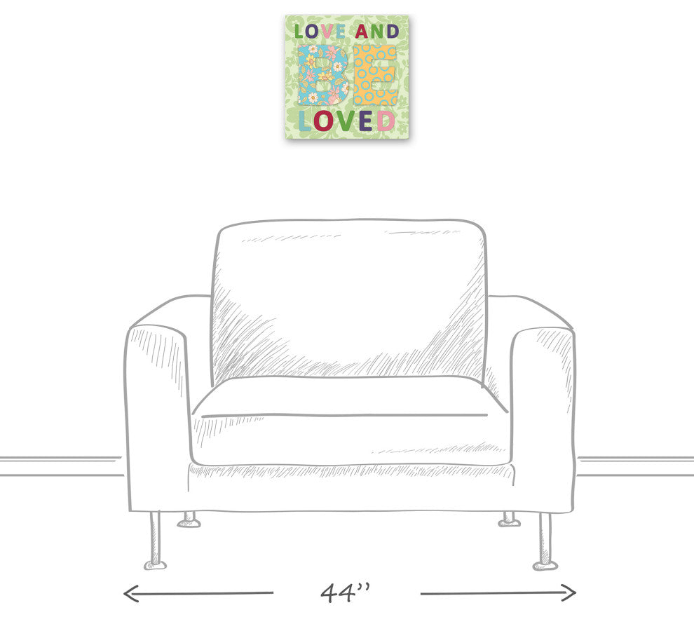 Love and Be Loved 12x12 Canvas Wall Art