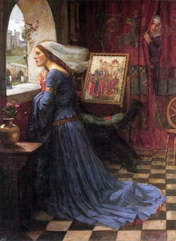 John William Waterhouse Fair Rosamund, 21"x28" Wall Decal