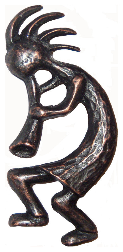 Kokopelli Left Facing Cabinet Pull, Oil Rubbed Bronze
