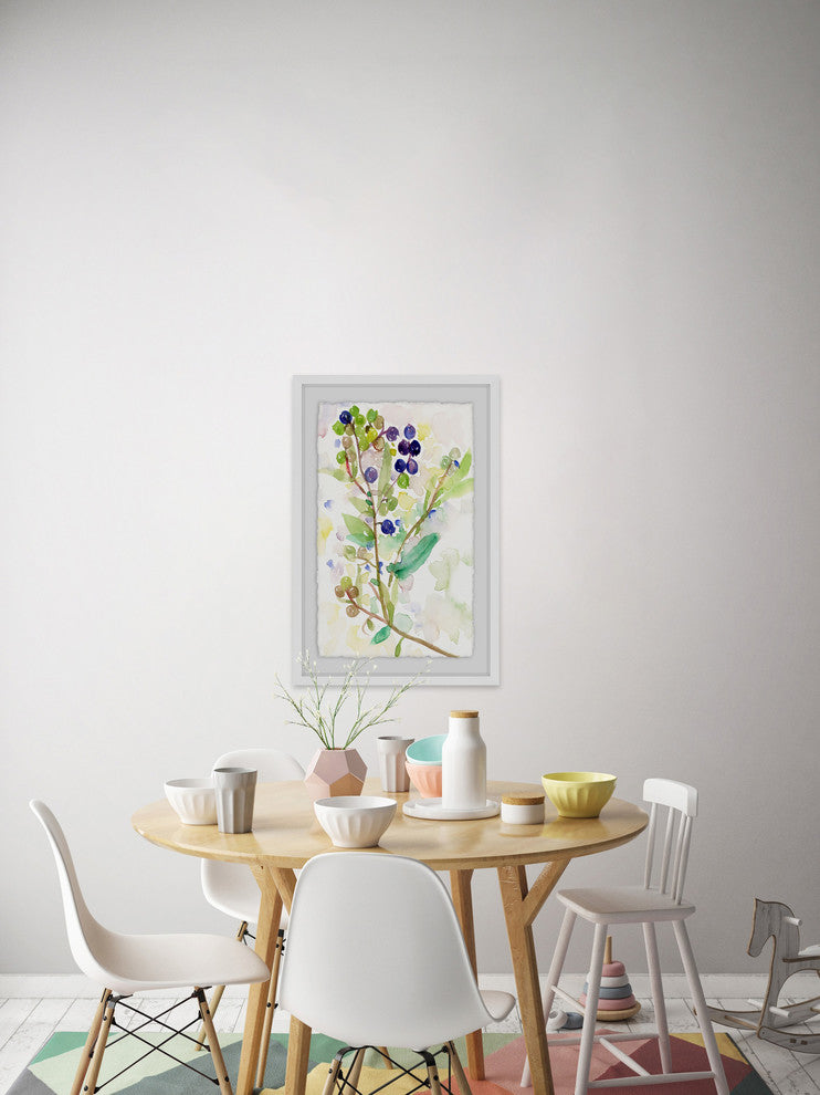 "Grape Vine" Framed Painting Print, 12"x18"