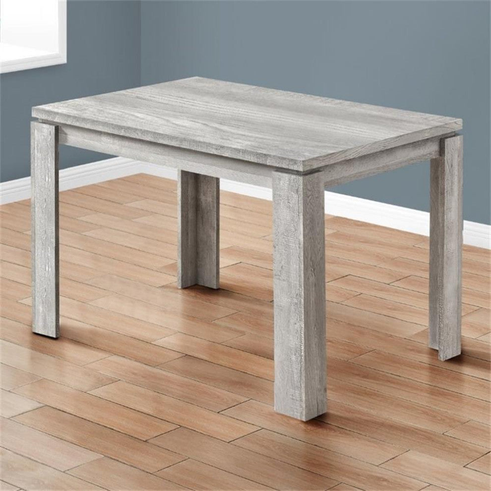 Dining Table, 48" Rectangular, Small, Kitchen, Dining Room, Laminate, Grey