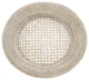 Round Rattan Charger Plate, White-Wash, Set of 2