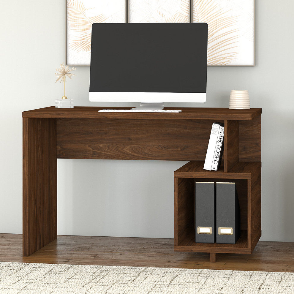 kathy ireland Home by Bush Furniture Madison Avenue 48W Writing Desk with Cubby
