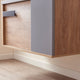 Carcastillo Bath Vanity, Oak With Sintered Stone Top, 40", Without Mirror