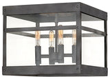 Porter 4-Light Ceiling Light, Aged Zinc
