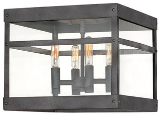 Porter 4-Light Ceiling Light, Aged Zinc