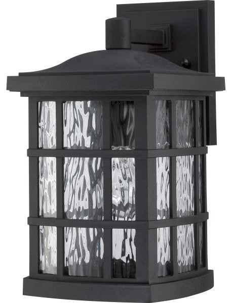 Quoizel SNN8408K One Light Outdoor Wall Lantern Stonington Mystic Black
