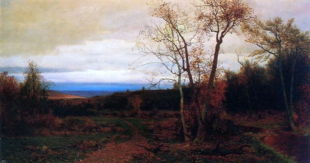 Jervis McEntee Autumn Landscape Premium Canvas Print