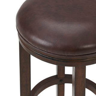 Natick Bar Stool, Set of 2, Distressed Walnut, Bar Height